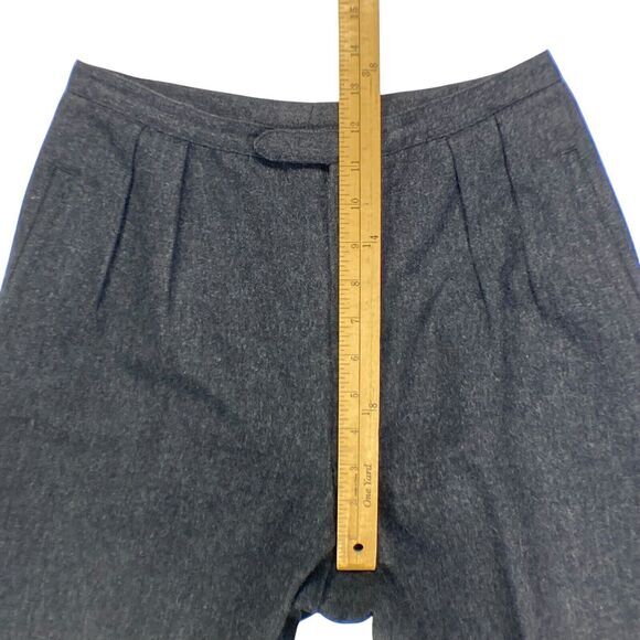 Liz Claiborne Wool Pants Womens Sz 10 Gray Pleated Quite Luxury Vintage Trousers - Picture 11 of 16